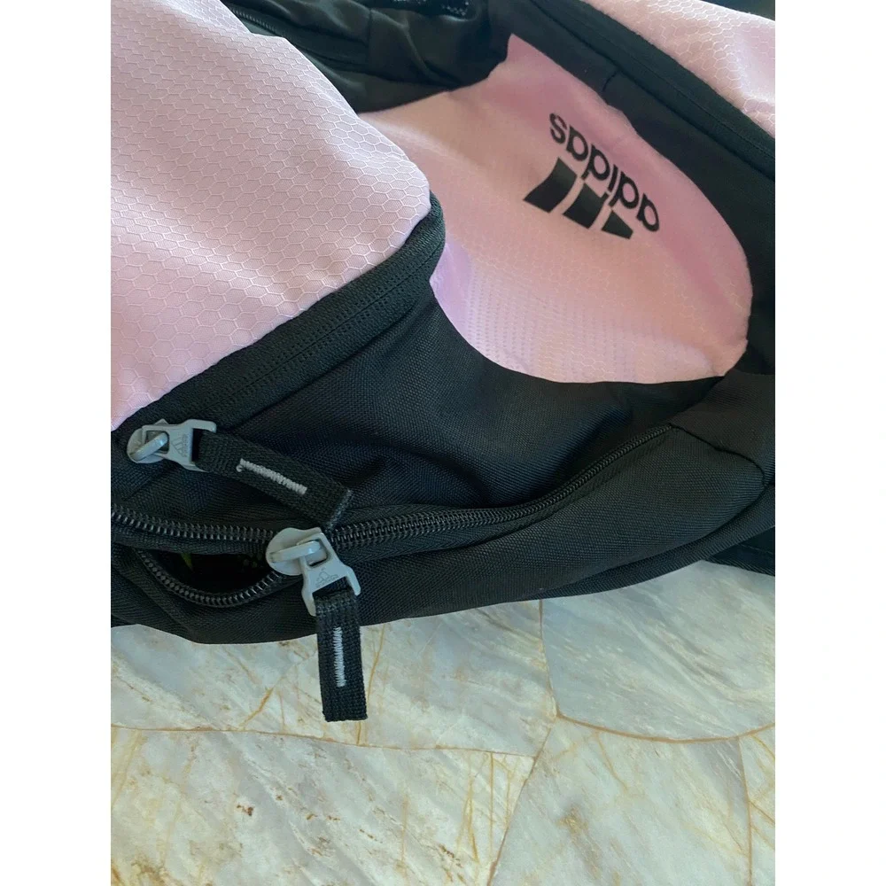 Adidas Hydroshield Backpack Pink Black Honeycomb Water Resistant Sports Bag